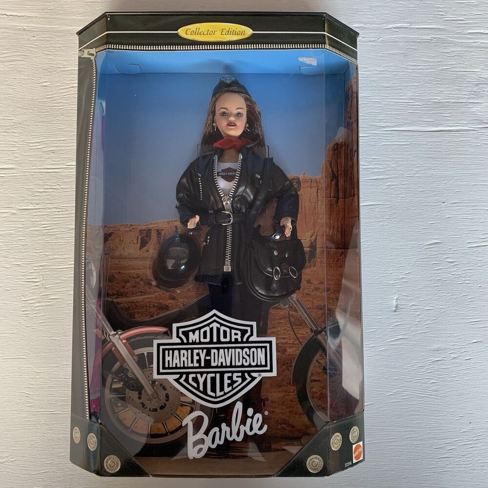 VTG Barbie Harley Davidson Burnette Doll Collector’s 1998 Edition Mattel New